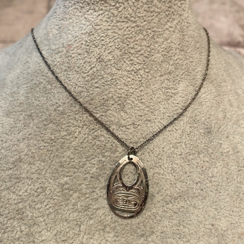 Peruvian Necklace Vintage Pendant